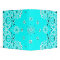 Turquoise paisley bandanna 1 inch  3 ring binder