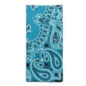 Turquoise Paisley Western Bandana Scarf Print Cloth Napkin | Zazzle