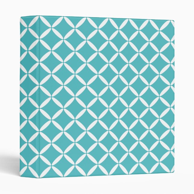 Turquoise Pattern Binder (Front/Spine)