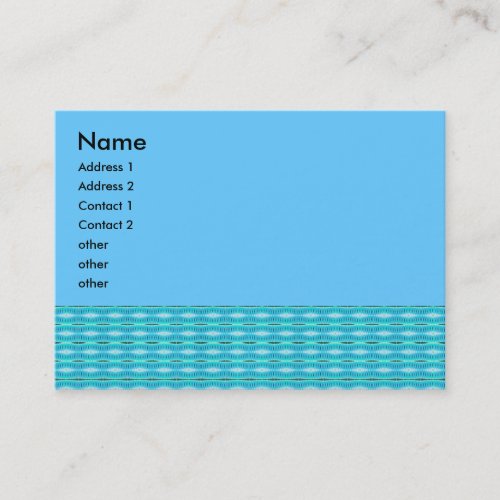 turquoise pattern business card template