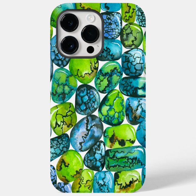 Turquoise pattern Case-Mate iPhone case (Back)