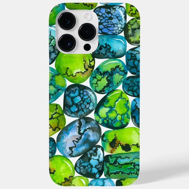 Turquoise pattern Case-Mate iPhone case (Back)