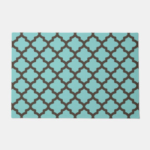 Turquoise Pattern Doormat