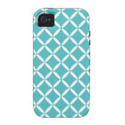 Turquoise Pattern iPhone 4 Case-Mate