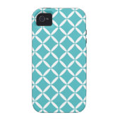 Turquoise Pattern iPhone 4 Case-Mate Case-Mate iPhone Case (Back)