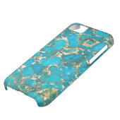 Turquoise Pattern iPhone Case (Bottom)