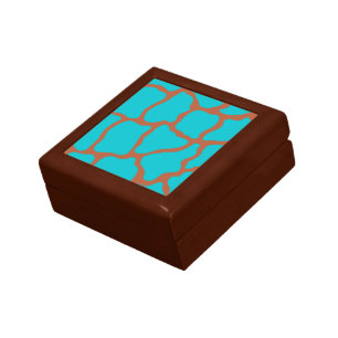 Turquoise Pattern Keepsake Box