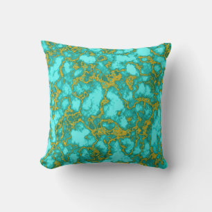 Turquoise Pattern Outdoor Pillow