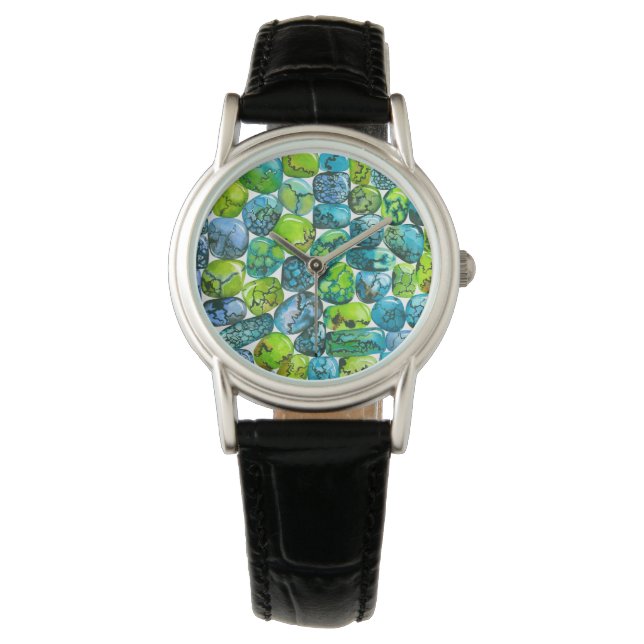 Turquoise pattern watch (Front)