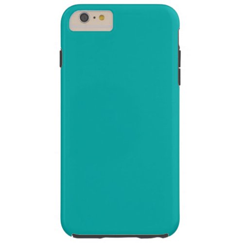Turquoise Peacock Color Decor Ready to Customize Tough iPhone 6 Plus Case