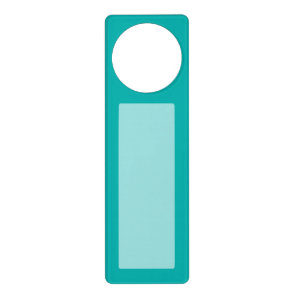 Turquoise Peacock Decor Ready to Customize Door Hanger