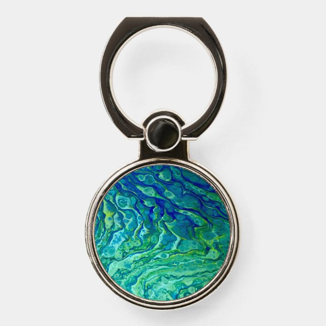 Turquoise Phone Ring / Grip (Front)