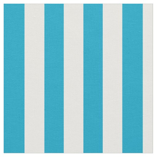 Turquoise Pink and White Vertical Stripes Fabric | Zazzle