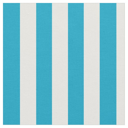 Turquoise Pink and White Vertical Stripes Fabric