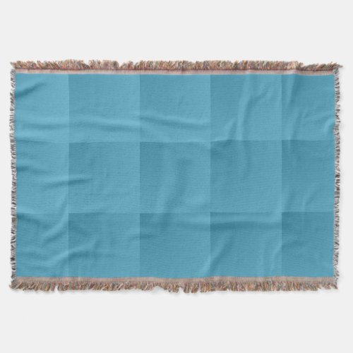 Turquoise Plaid Throw Blanket