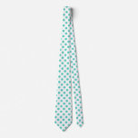 Turquoise Polka Dots Tie at Zazzle