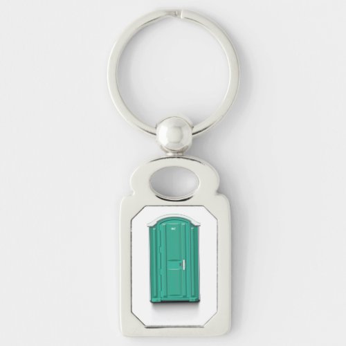 Turquoise Portable Toilet Keychain