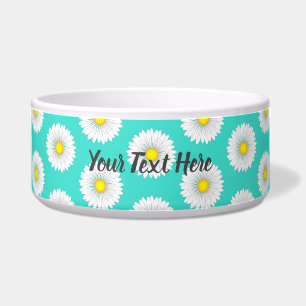 Turquoise Pretty Little Daisy Bowl