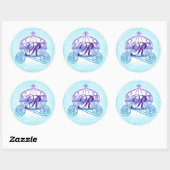 Turquoise Princess Carriage Stickers (Sheet)