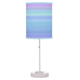 purple and teal lamp