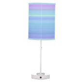 Turquoise Purple Blue Green Pastel Rainbow Lamp (Back)
