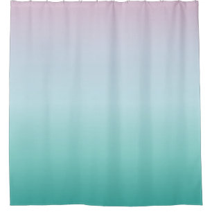 Turquoise Purple Colors Shower Curtain