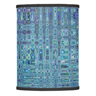 Turquoise Purple Kaleidoscope Lamp Shade