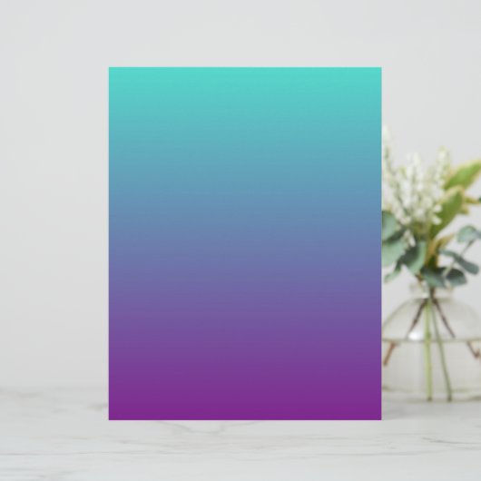 Turquoise Purple Ombre (Standing Front)