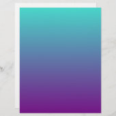 Turquoise Purple Ombre (Front/Back)