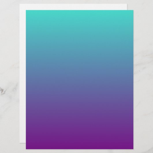 Turquoise Purple Ombre (Front/Back)