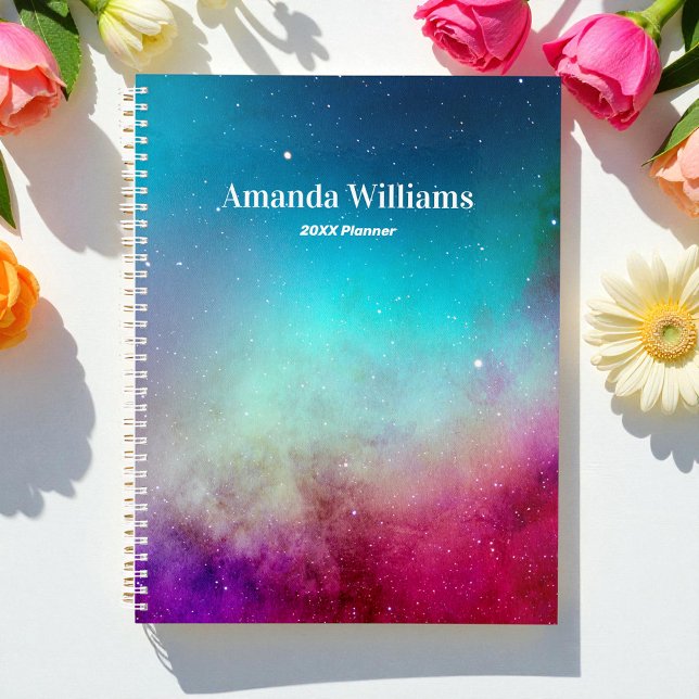 Turquoise Purple Pink Teal Space Planner (Creator Uploaded)