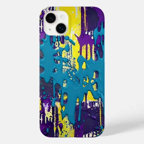 Turquoise Purple Yellow Explosion Color Fun Case_Mate iPhone 14 Plus Case