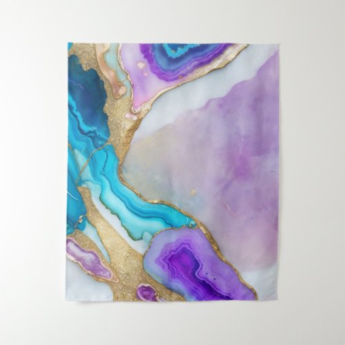 Turquoise Quartz Marble Wallpaper Tapestry