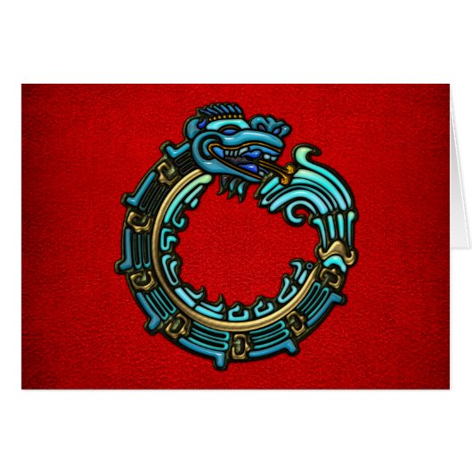 Turquoise Quetzalcoatl (Front Horizontal)