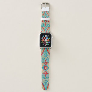 turquoise red apple watch band
