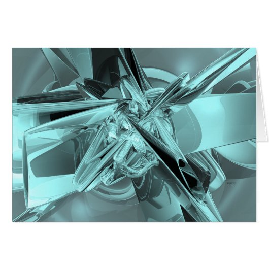 Turquoise Reflections Cards (Front Horizontal)