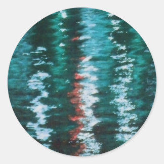 Turquoise Reflections Sticker