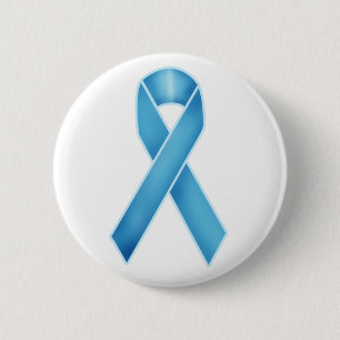 Turquoise Ribbon Pinback Button