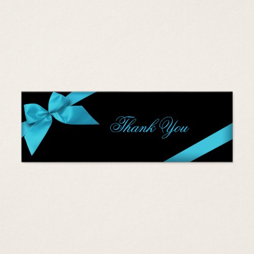 Turquoise Ribbon Thank You Card Business Card