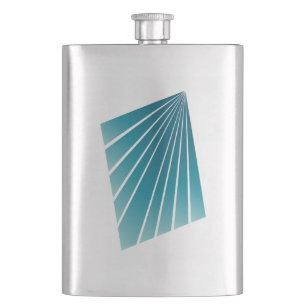 Turquoise ribbons flask