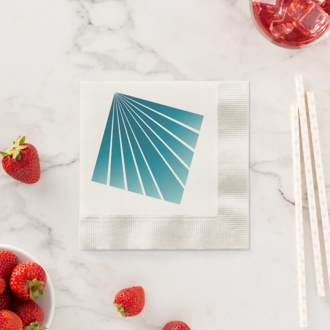 Turquoise ribbons napkins (Insitu)
