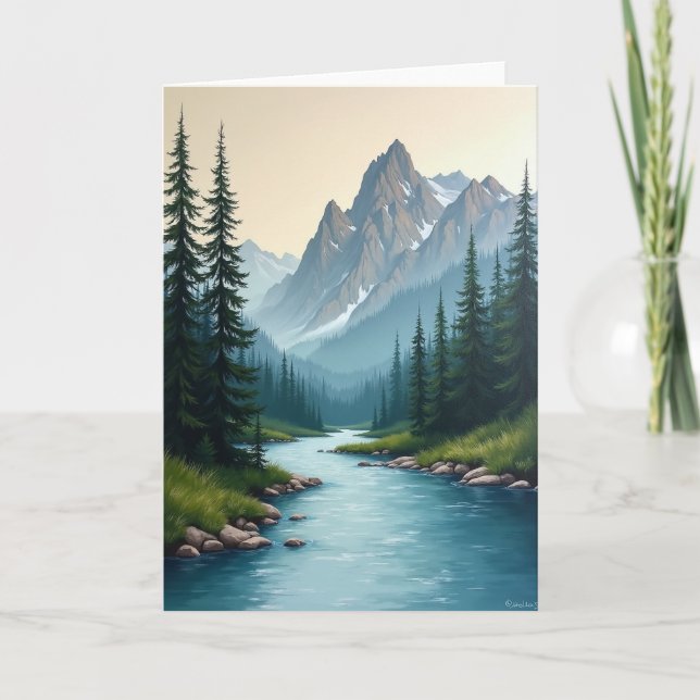 Turquoise River Dads Day Card (Front)