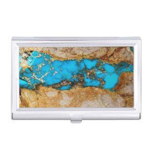 Turquoise Rock 1 Business Card Holder