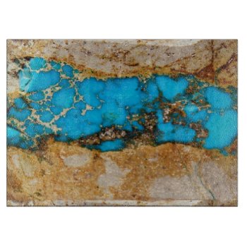 Turquoise Rock 1 Cutting Board by electrosky at Zazzle