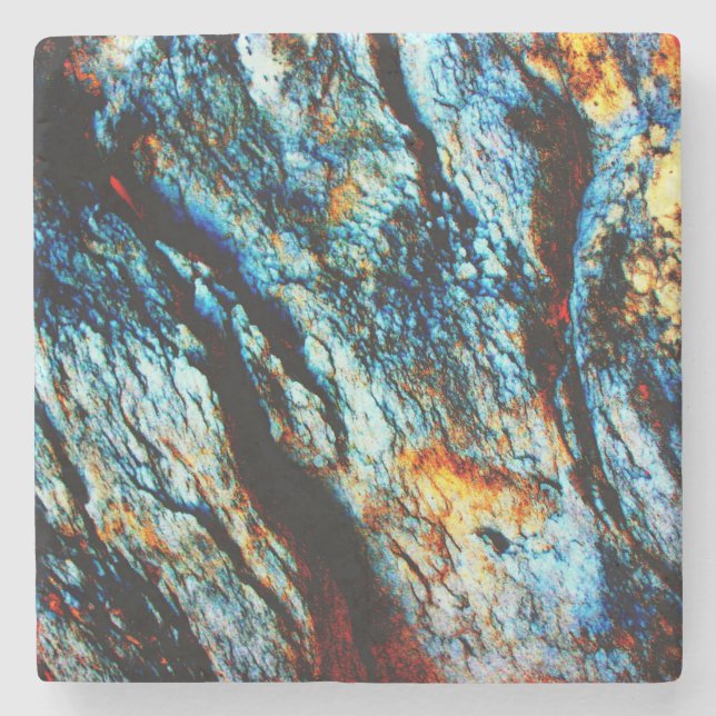Turquoise Rock Stone Coaster (Front)