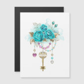 Turquoise Roses with Keys (Front/Back)