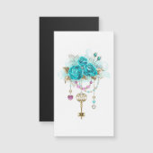Turquoise Roses with Keys (Front/Back)
