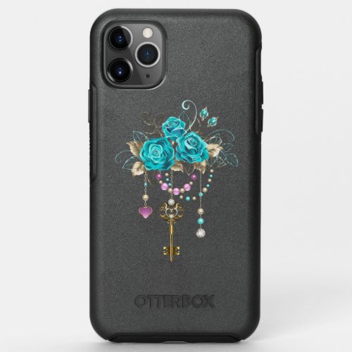 Turquoise Roses with Keys OtterBox Symmetry iPhone 11 Pro Max Case