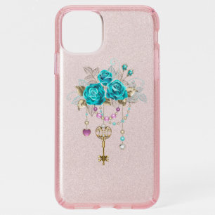 Turquoise Roses with Keys Speck iPhone 11 Pro Max Case