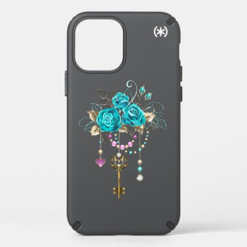 Turquoise Roses with Keys Speck iPhone 12 Case